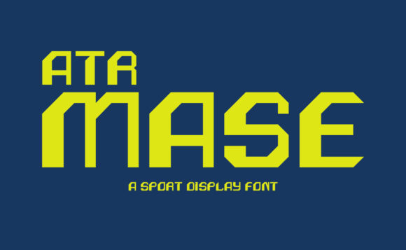 ATR Mase Font: A Bold Display Typeface for Creative Makers