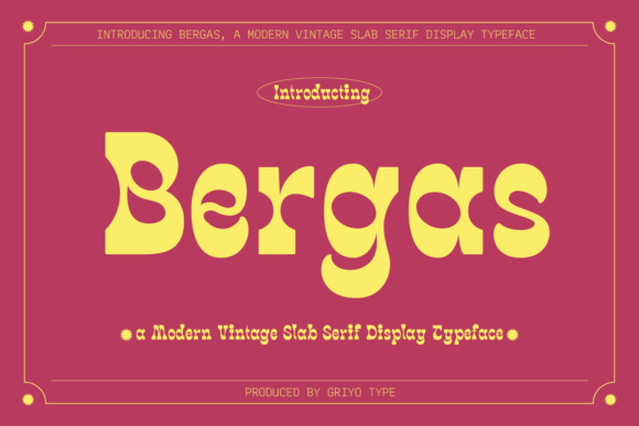 Bergas Font for Whimsical Handmade Creations