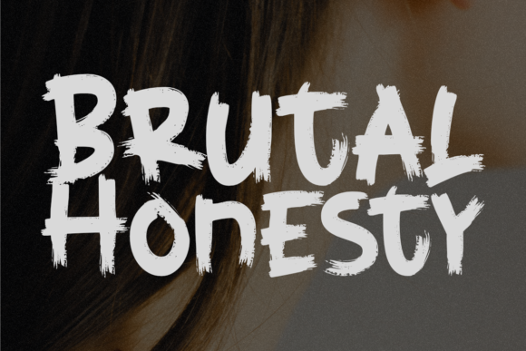 Brutal Honesty Font: A Bold Display Typeface for Digital Designers