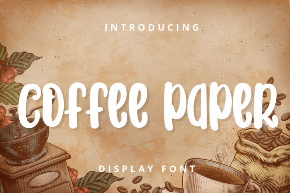 Coffee Paper Font for Playful and Authentic Branding