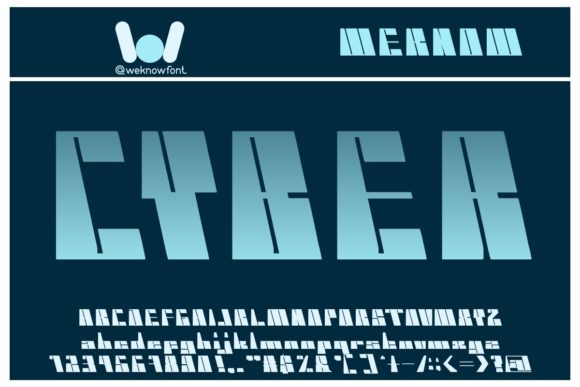 Cyber: A Futuristic Font for Bold Campaigns