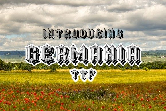 Germania Display Font for Modern Web Design