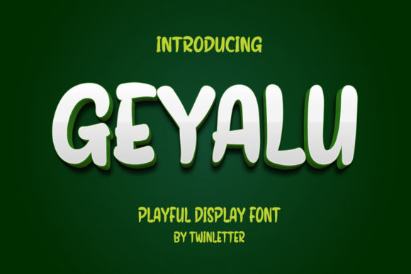 Geyalu Display Font for Playful Web Typography