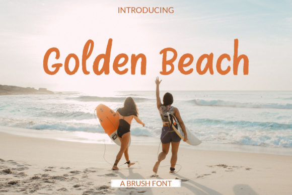 Golden Beach Font: A Whimsical Display Typeface for Web Design
