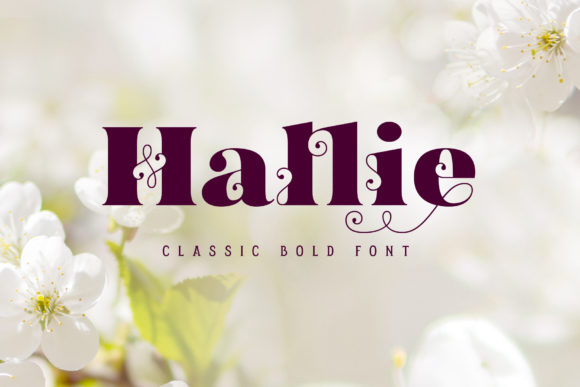 Hallie Font: A Chic Display Typeface for Creative Crafters