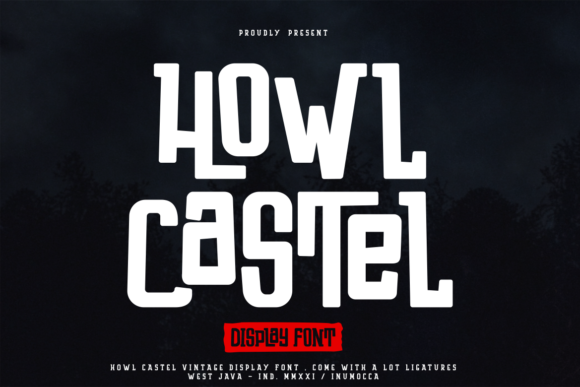 Howl Castel Font for Spooky and Stylish Handmade Creations