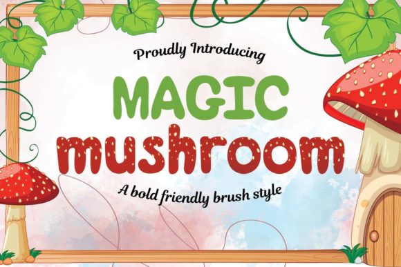 Magic Mushroom Font: A Bold Display Typeface for Digital Design