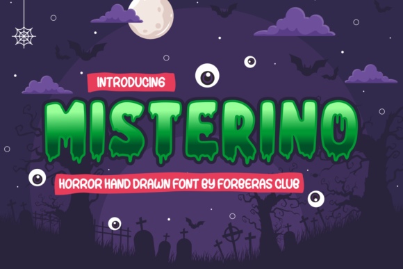Misterino Display Font for Spooky and Creative Web Design