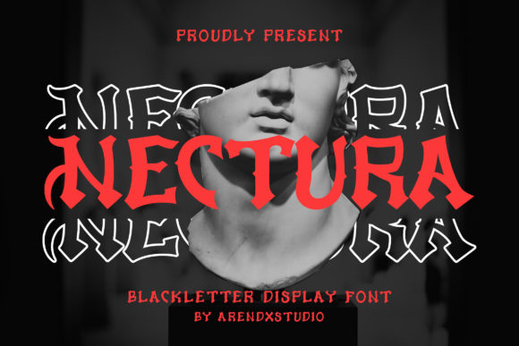 Nectura Font: A Bold Display Typeface for Halloween and Creative Projects