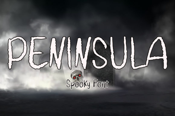 Peninsula Font: A Dark Display Typeface for Makers