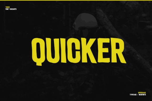 Quicker Display Font for Bold Web Design and Branding