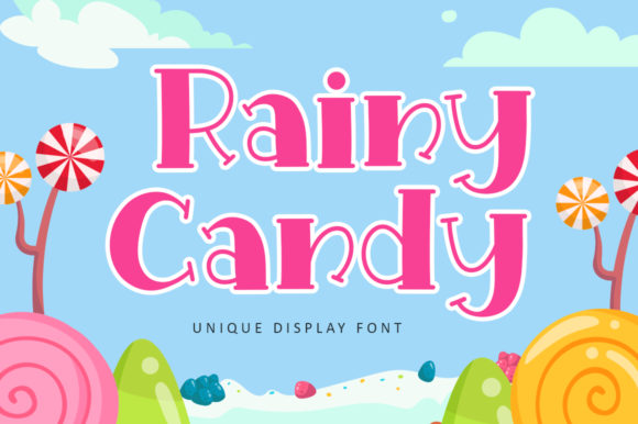 Rainy Candy Font: A Playful Display Typeface for Creative Campaigns
