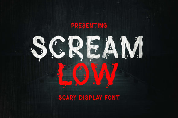 Screamlow Display Font for Spooky Editorial Design