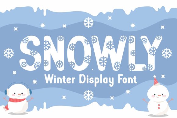 Snowly: A Jolly Display Font for Delightful Editorial Designs