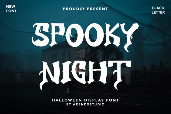 Spooky Night Font for Halloween Marketing and Creative Campaigns