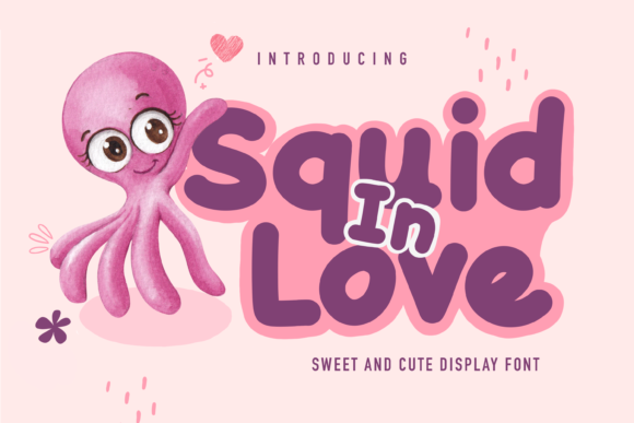 Squid in Love Font: A Playful Display Typeface for Creative Branding