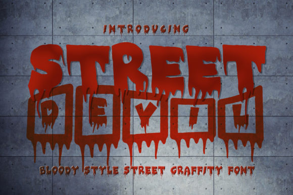 Street Devil Font: Bold and Creepy Typography for Craft Projects