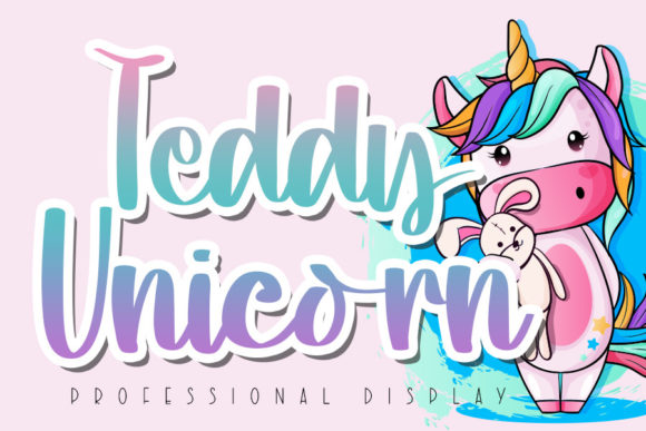 Teddy Unicorn Font for Playful and Authentic Branding