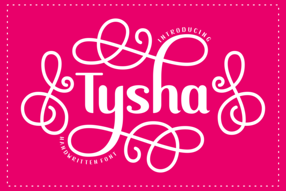 Tysha: A Display Font with Whimsical Elegance for Editorial Design