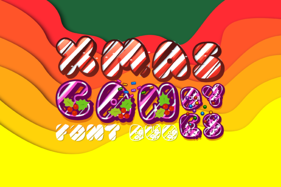 Xmas Candy Canes Duo: A Festive Display Font for Marketers